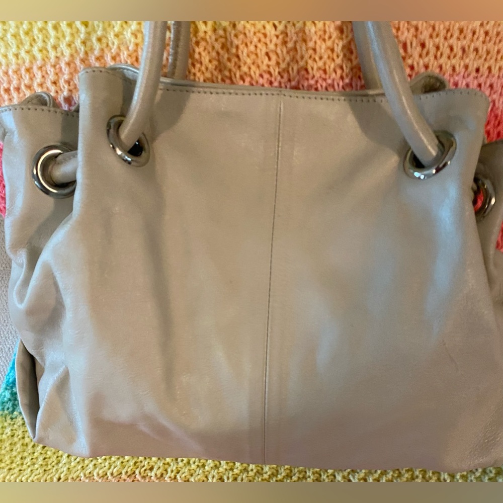 Furla Taupe Leather Top Handle Bag. Great used condition. Preloved - Picture 2 of 15